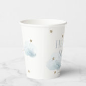 Heaven Sent Blue Cloud Boy Baby Dusche Pappbecher (Rechts)