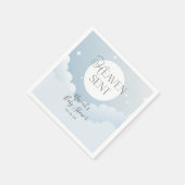 Heaven Sent Blue Clouds Baby Dusche Serviette (Ecke)