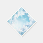 Heaven Sent Blue Sky Clouds Baby Dusche Serviette (Ecke)