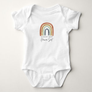 Heaven Sent Boho Rainbow Baby Ankündigung Onsie Strampler
