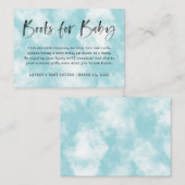 Heaven Sent Book Request | Babyparty | Blau Begleitkarte (Vorne/Hinten)