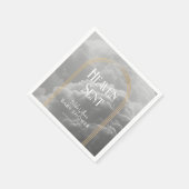 Heaven Sent Clouds Golden Neutral Baby Dusche Serviette (Ecke)