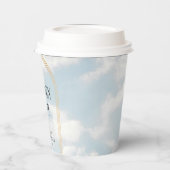 Heaven Sent Clouds Sky Boho Arch Baby Dusche Pappbecher (Links)