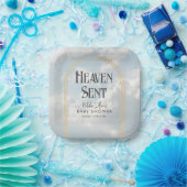 Heaven Sent Clouds Sky Boho Arch Baby Dusche Pappteller (Party)