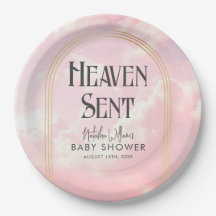 Heaven Sent Clouds Sky Boho Arch Baby Dusche