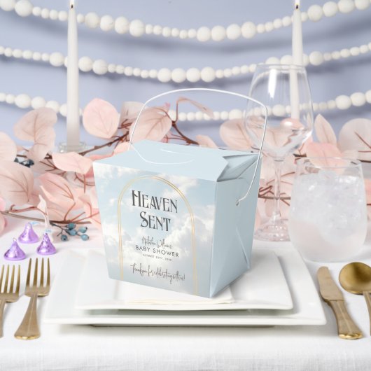 Heaven Sent Clouds Sky Celestial Baby Dusche Geschenkschachtel (Hochzeit)