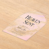 Heaven Sent Cloudy Baby Dusche Akryllische Einladu Acryleinladungen (Ablage )