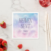 Heaven Sent Dreamy Girl Babydusche Napkins Serviette (Beispiel)
