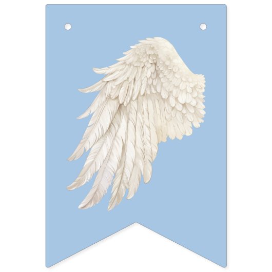 Heaven Sent Elegante Pastel Baby Dusche Wimpelkette (Erste Fahne)