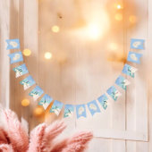 Heaven Sent Elegante Pastel Baby Dusche Wimpelkette