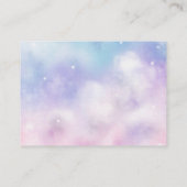 Heaven Sent Girl Babydusche Anfrage Begleitkarte (Rückseite)