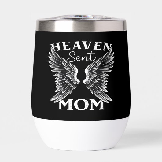 Heaven Sent Mama Christlich Wine Tumbler (Vorderseite)