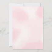 Heaven Sent Pink Bear Baby Dusche Einladung (Rückseite)