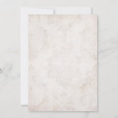 Heaven Sent Silver Taupe Angel Baby Dusche Einladung (Rückseite)