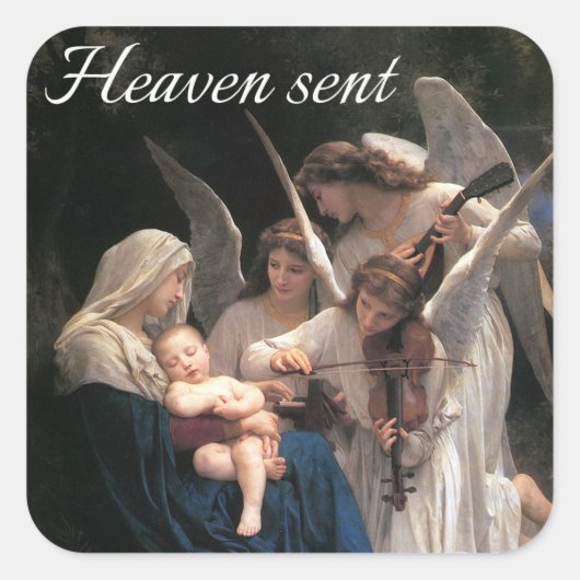 Heaven Sent Square Sticker (Vorderseite)
