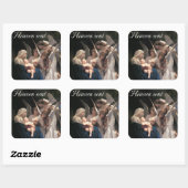 Heaven Sent Square Sticker (Blatt)