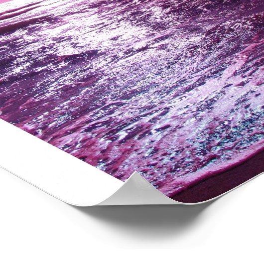 Heaven Shines Lila Poster (Ecke)