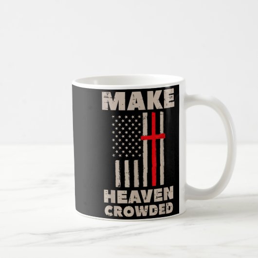 Heaven Us Flag Patriotic Christian Religious God J Kaffeetasse (Rechts)