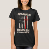 Heaven Us Flag Patriotic Christian Religious God J T-Shirt (Vorderseite)