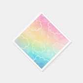 Heavenly Angel Halo Cloud Rainbow Napkins Serviette (Ecke)