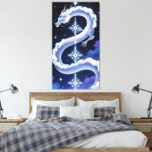 Heavenly Dragon soars through the starry sky Leinwanddruck (Insitu (Schlafzimmer))