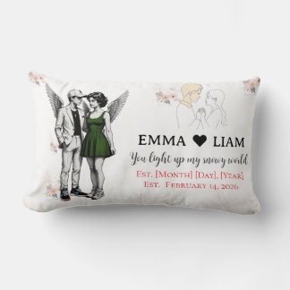 Heavenly Duo Cherubs – Kawaii Angel Throw Pillow Lendenkissen