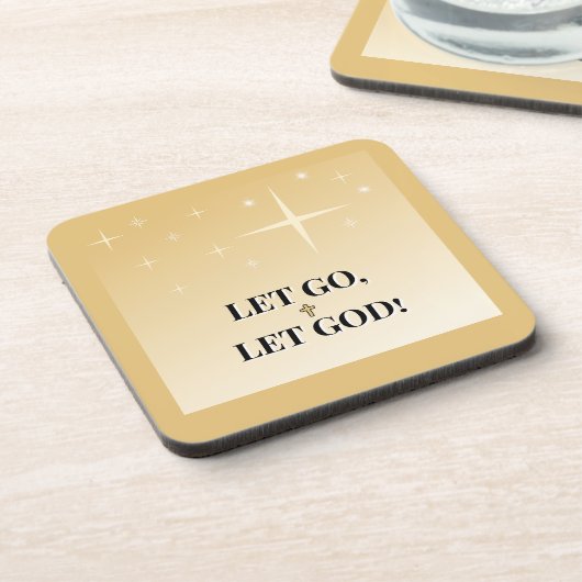 Heavenly Let Go-Let God - Starry Sky Getränkeuntersetzer (Linke Seite)