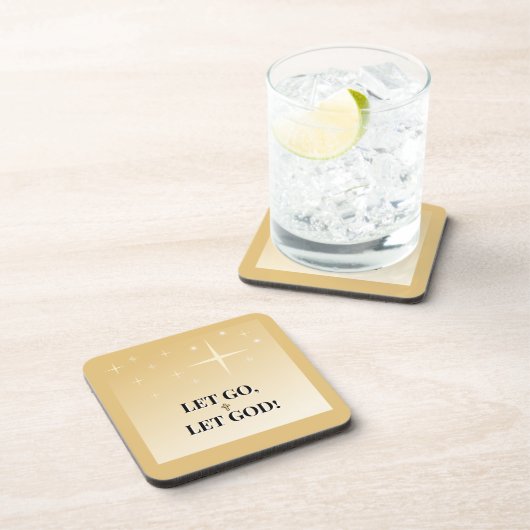 Heavenly Let Go-Let God - Starry Sky Getränkeuntersetzer (Rechte Seite)