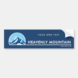 Heavenly Mountain Kalifornien Skigebiet Autoaufkleber