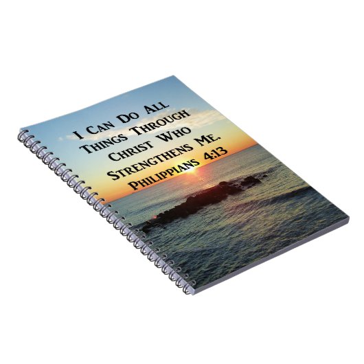 HEAVENLY PHILIPPIANS 4:13 SCRIPTURE DESIGN NOTIZBLOCK (Rechte Seite)