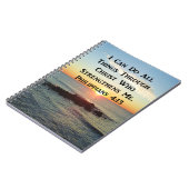 HEAVENLY PHILIPPIANS 4:13 SCRIPTURE DESIGN NOTIZBLOCK (Linke Seite)