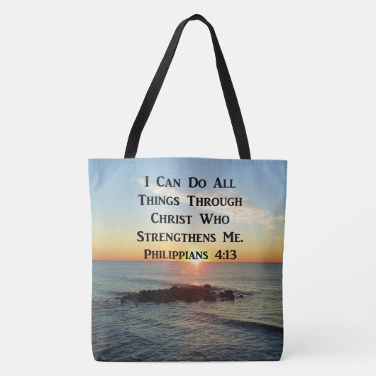 HEAVENLY PHILIPPIANS 4:13 SCRIPTURE DESIGN TASCHE (Vorderseite)