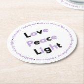 Heavenly prayer Posavasos Runder Pappuntersetzer (Angewinkelt)