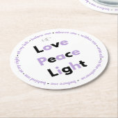 Heavenly prayer Posavasos Runder Pappuntersetzer (Angewinkelt)