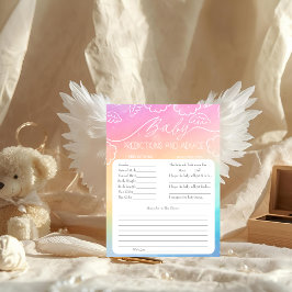 Heavenly Rainbow Baby Predictions & Advice Card Einladung