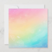 Heavenly Rainbow Labor & Delivery NICU Hospital Dankeskarte (Rückseite)