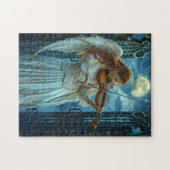 Heavenly Serenity Female Angel with a Violin Puzzle (Horizontal)