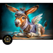 Heavenly Winged Baby Donkey Decoupage Seidenpapier