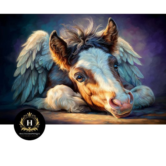 Heavenly Winged Foal Angel Decoupage Seidenpapier