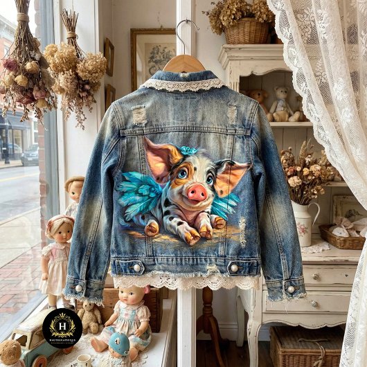 Heavenly Winged Piglet Angel Decoupage Seidenpapier