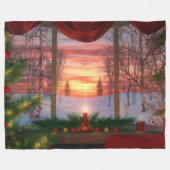 Heaven's Dayspring Fleece Blanket (Vorderseite (Horizontal))