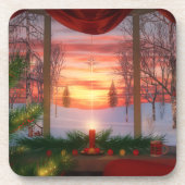 Heaven's Dayspring Weihnachts Cork Untersetzer (Vorderseite)