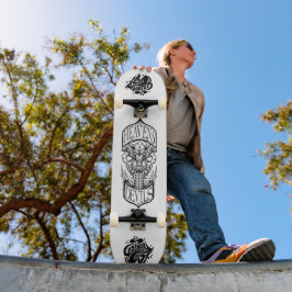 Heavens Devils – Totenkopf-Biker-Skateboard-Deck Skateboard