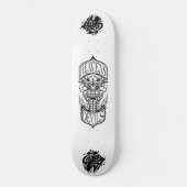 Heavens Devils – Totenkopf-Biker-Skateboard-Deck Skateboard (Vorderseite)