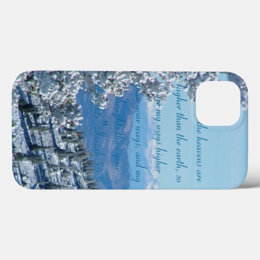 "Heavens Higher"-Mountain iPhone Case (Rückseite (Horizontal))