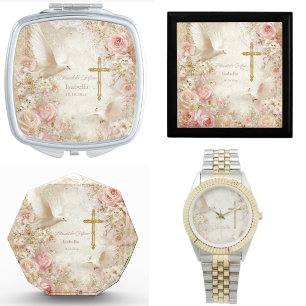 Heaveny Blush & Gold Quince, kundenspezifisch Armbanduhr