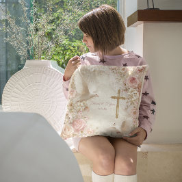 Heaveny Blush & Gold Quince, kundenspezifisch Kissen