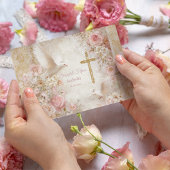 Heaveny Blush & Gold Quince, kundenspezifisch Postkarte