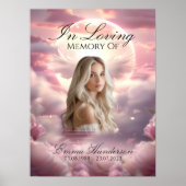 Heaveny Wings Memorial Welcome Sign Poster (Vorne)