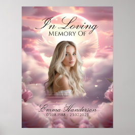 Heaveny Wings Memorial Welcome Sign Poster